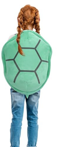 Schildkrötenpanzer Plüschtier Groß Tragbarer Schildkrötenpanzer Kissen Plüschtier Schildkrötenpanzer Stofftier Schildkrötenpanzer Schildkröte Cosplay Kostüm für Kinder Erwachsene 19,6 zoll