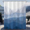 Lerores Tenda da doccia 240 x 180 cm, motivo geometrico, orlo appesantito, anti-muffa, impermeabile, lavabile, in poliestere, con 16 occhielli e anelli per tenda da doccia, per bagno, vasca da bagno