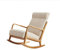 KLNBV Freizeit-Rocker-Stühle, nordischer Balkon-Schaukelstuhl, Liegestuhl für Erwachsene, Zuhause, faules Sofa, Einzel-Lounge-Stuhl, Netz-Rot, Schaukelstuhl