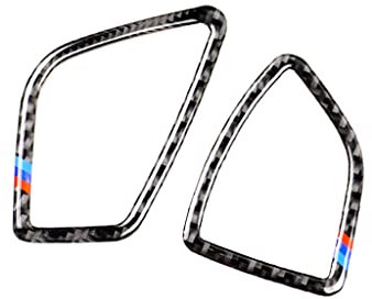 Interieurleisten Kohlefaser-Armaturenbrett-Lüftungsauslass-Abdeckungs-Aufkleber, passend for BMW 3er-4er-Serie F30 F31 F34 F32 F33 F36 Autoinnenausstattung Interieur Dekor Carbon