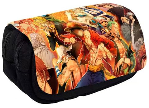 Gugatad Federmäppchen,Kinder Federmäppchen,Anime Federmäppchen, Doppelreißverschlüsse große Kapazität Stifttaschen, Tragbare Stifttasche, Pencil Case, Geschenk für Mädchen und Jungen