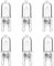 Jaenmsa G9 Halogen Light Bulbs, 40W 2700K Warm White, 230V Dimmable Capsule Bulbs, Non-Flicker, 6 Pack