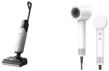 MOVA X4 Pro Aspirateur Humide et Sec,Lavage à l'eau Chaude, Anti-enchevêtrement, Auto-Nettoyage à 100°C,Aspiration de 20 kPa.Turbo Sèche-Cheveux,Moteur brushless,110 000 RPM,séchage Rapide,4 Niveaux