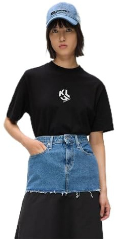 Karl Lagerfeld Jeans Damen Regular Monogram T-Shirt
