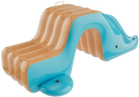 Swimming Pool Water Slides, Blow Up Slide Toy for Boys, Playful Entertaining Water Game for Beach, Patio, Garden, Outdoor Park, Play Center, Lawn Fun, 175x105x75cm