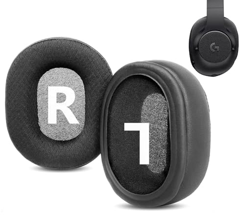 DowiTech Ersatz-Ohrpolster Kompatibel mit Logitech G Pro, G Pro X, G433, G233, G Pro X 2 Headset