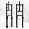 Snow Bike Air Fork 20 Inch 4.0 Fat Tire Travel 130mm Double Shoulder Mountain Bike Suspension Fork BMX QR 9mm Disc Brake E-Bike Front Forks Straight Tube Rebound Adjust