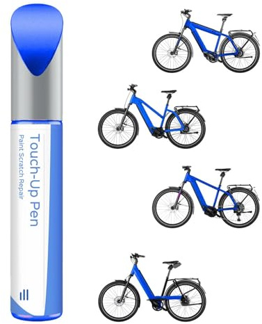 PARTS4EV Electric Blue Metallic Fahrradlack - Ausbesserungslack für Riese & Müller,verwenden Sie Lackstift für Metall und Kunststoff - Hochdeckender Fahrradlack