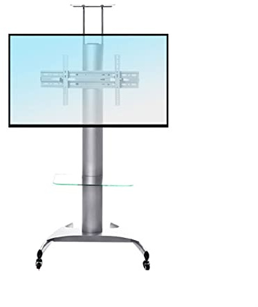 WQPMNYG Support de Moniteur TV, Support TV Mobile du Sol au Plafond pour téléviseurs LCD, Support de Chariot d'affichage Robuste pour Salle de conférence, 32/65/70 Pouces, doré
