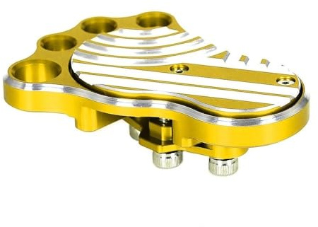 Monkey125 Bremspedal-Fußauflage kompatibel mit Monkey 125 2018–2024 Super Cub C125 Dax125 Grom CT125 Hunter Cub CNC-Motorradpedale (Gold)