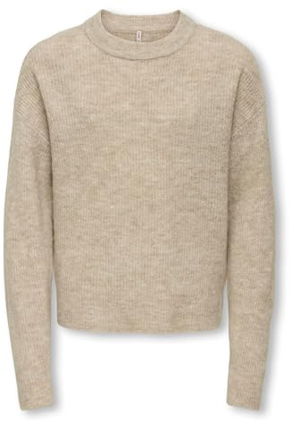 ONLY KIDS Pullover KOGCAMILLA O-NECK L/S PULLOVER KNT (DE/NL/SE/PL, Numerisch, 140, Regular, Regular, pumice stone)