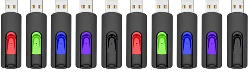 USB Stick 64GB 10er Pack, Vansuny USB 2.0 Speicherstick Slide Einziehbare 5 Stück