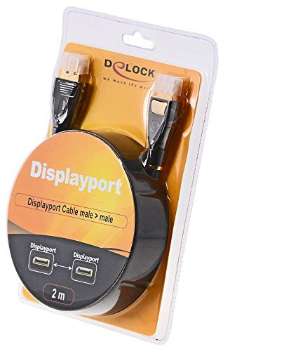 Delock Kabel DisplayPort 1.2 Stecker > DisplayPort Stecker 4K 60 Hz 2 m Premium