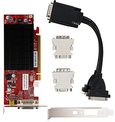 VisionTek Products Radeon 6350 SFF 1GB DDR3 3M DMS59 with 2X DVI-I to VGA Adapter Graphics Cards 900456