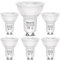 AGOTD GU10 LED Lampe, 7W Dimmbar Warmweiß 560LM LED Leuchtmittel, 3000K 38° Abstrahlwinkel Reflektorlampen, 50W 70W Halogenlampe ersetzt, 6er Pack