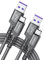JSAUX Kabel kompatibel mit Huawei Ladekabel USB C Kabel 5A [1M 2 Stück] Schnellladekabel Für Huawei P40 P30 P20 Lite Pro Mate 40 30 20 Pro MediaPad M6 M5 Pro Nova4 Nova5 Super charge- Grau