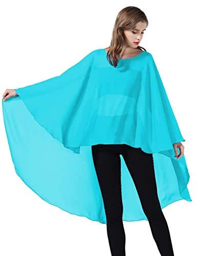 BEAUTELICATE Stola Damen Chiffon Schal Umschlagtücher Cape Elegant für Festlich Hochzeit Brautkleid Abendkleid