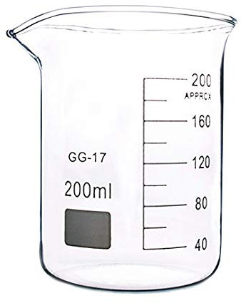 DONLAB BKB-0600 Borosilicate Glass 600ml Glass Measuring Low Form Beaker Glass Graduated Beaker