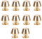 10 Stück Messing Füße Nailhead Geldbörse Handtasche Gepäck Flat Stud Niet DIY Geldbörse Kragen Gürtel Schuhe Fall
