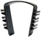 LTG PRO 12 Pcs Fence Panels Noise Stoppers Garden Fence Wind Anti Rattling Clips (Black)