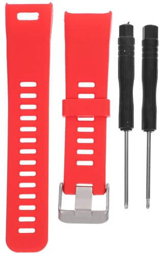 Silikonarmband Uhrenarmband Ersatz Schnellverschlussband Kompatibel für Vivosmart Hr (Rot)