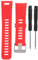 Silikonarmband Uhrenarmband Ersatz Schnellverschlussband Kompatibel für Vivosmart Hr (Rot)