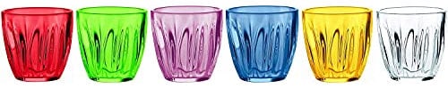 Fratelli Guzzini Plastica ( SAN ) SET6 Bicchieri Acqua Aqua