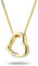 MIORE Schmuck Damen 0.01 Ct Diamant Halskette mit Kettenanhänger Herz mit Solitär Diamant Brillant Kette aus Gelbgold 18 Karat / 750 Gold