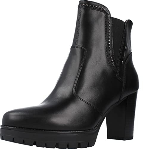Nero Giardini Guanto Nero Tronchetti Eleganti per Donna in Pelle Nero, 35
