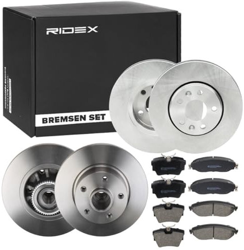 RIDEX 3405B1753 Bremsenset Vorne Hinten 280mm - Bremsen Set mit Bremsscheiben und Bremsbeläge Satz