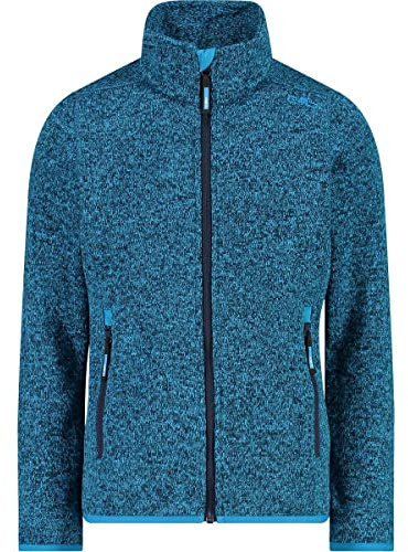 CMP Mädchen Knit-tech-jacke Für Kinder KID G JACKET, B. Blau-Türkis, 116 EU