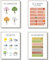 EQUIK PRODUCTS Lernposter | Kinderzimmer Deko | Für Kinder im Kindergarten, Grundschule | Montessori | 4er Poster Set | Für Mädchen und Jungen (Monate, Wochentage, Jahreszeiten, Wetter, A3)