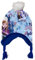 Sun City Frozen - Die Eiskönigin ELSA Anna Kinder Mädchen Winter-Mütze Strick Bommelmütze, Farbe:Blau, Größe:52