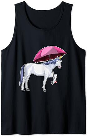 Unicornio Paraguas Camiseta sin Mangas