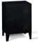IDMarket - Table de Chevet Ester 1 Porte métal Noir Design Industriel