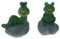 Vctitil Miniatur-Raupen-Gartenfiguren-Set, niedliche Kunstharz-Bastelornamente für Außendekoration, Heimdekoration, 2 Stück