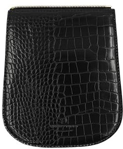 WIND & VIBES Austauschbare Croco Black Flap für synthetische Leder-Tasche - Passen Sie unsere Tasche ganz einfach an, um Ihrem Lebensstil eine charmante Note zu verleihen