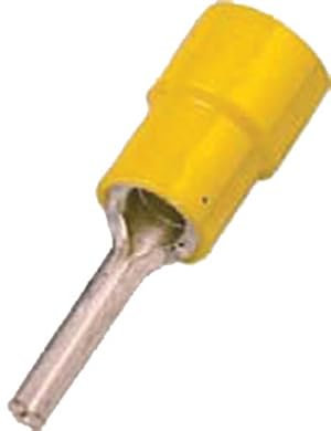 Intercable 180941 Stiftkabelschuh 4mm² 6mm² Teilisoliert Gelb 100St.