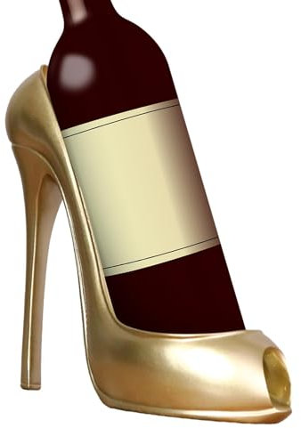 Étagère à Bouteilles à Talon Haut Porte-Bouteille Porte-Bouteille de vin Étagère à vin Étagère à vin Vase à Fleurs Chaussures Forme Pot de Fleurs à Talon Haut Support de Bouteille de vin Plan de