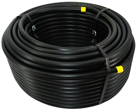Megaa store Rohr PN6 Gartenbewässerungsrohr Bewässerung Wasserleitung 6 BAR | M16 M20 M25 M32 Verlegerohr Versorgungsleitung 10m bis 100m Bewässerungssystem (M16-25m)