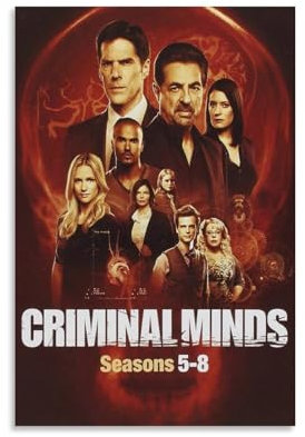 MNABSO Criminal Minds Fanart Group Photo Poster Dekorative Malerei Leinwand Wandkunst Wohnzimmer Poster Schlafzimmer Malerei 12x18inch(30x45cm)