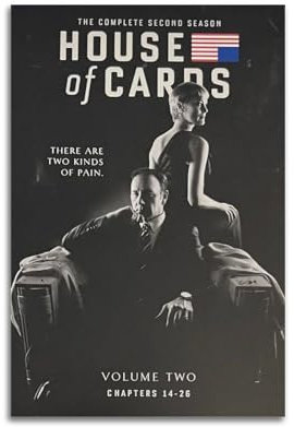 IVANICKED House of Cards Poster, Raumdekoration, Filme, ästhetisch, Vintage-Leinwandposter, 50 x 75 cm, ungerahmter Stil