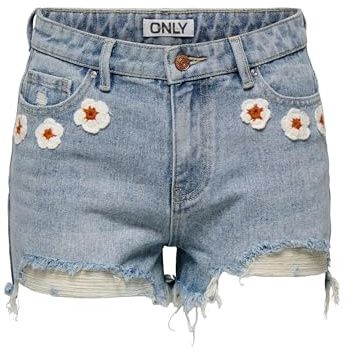 ONLY Female Jeans-Shorts ONLPACY Hohe Taille Normal geschnitten Jeans-Shorts