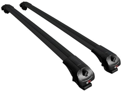MDAK Kompatibel mit Dacia Duster 2 (HM) 2018-2024 ACE-1 Relingträger Dachträger Auto Gepäckträger Schwarz Aluminium 2 Stangen