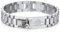 Personalisierte Armband Herren mit Photo Gravur - Verstellbare Edelstahl Armband mit Knebelverschluss, Hochwertiges Herrenarmbänder für Männer Geschenke für Papa Opa Bruder Ehemann (Silber)