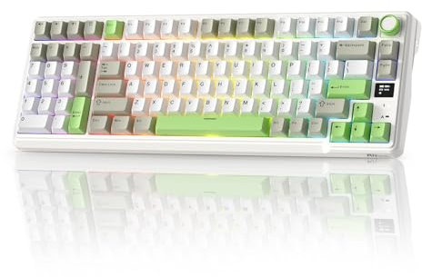 RK ROYAL KLUDGE L98 Wireless Mechanical Keyboard mit Linkshänder-Southpaw Design Numpad & Hot Swappable Knob, Tri-Mode 95% Tastatur BT/2.4G/USB-C, Pro Software, Gasket Mount, Massive 8000mAh Batterie