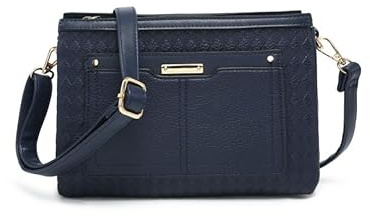 JFY Triple Compartments Cross Body Bag