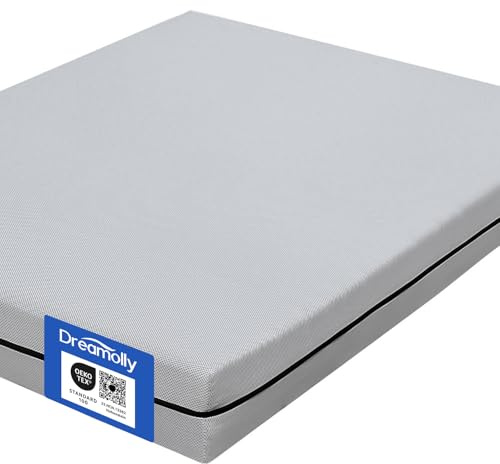 Dreamolly Ergonomische 7-Zonen Kaltschaummatratze 90x200 cm, 20 cm Höhe – Atmungsaktiver 3D-Bezug, Gerollt, H2/H3, Oeko-TEX Zertifiziert