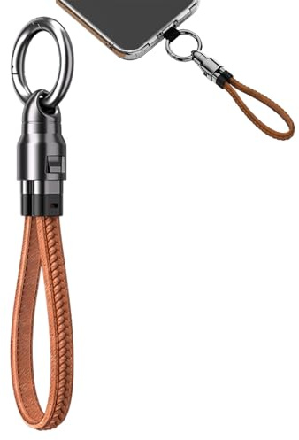 Ladekabel für Telefonkette mit Ring – USB-Stick C Ladekabel | 240 W PD3.1 Schnellladekabel | Mini Typ C Kabel tragbar für Reisen, Port-Backup-Ladung