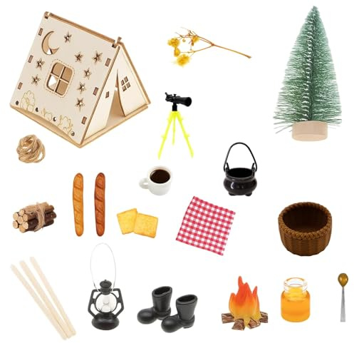 16 Wichtel Zubehör Weihnachten, Wichtel Set Weihnachten Komplett, Wichteltür Set Mit Zubehörs, Wichtelhaus Deko Für Adventskalender, Weihnachtswichtel Zubehör Für Familienaktivitäten